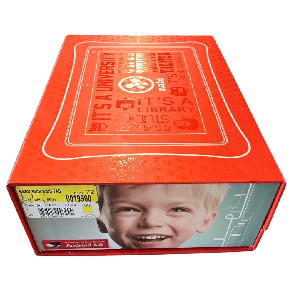 Nabi 2 Nickelodeon Edition 7in Kids Tablet Red Android NABI2-NV7A With Box